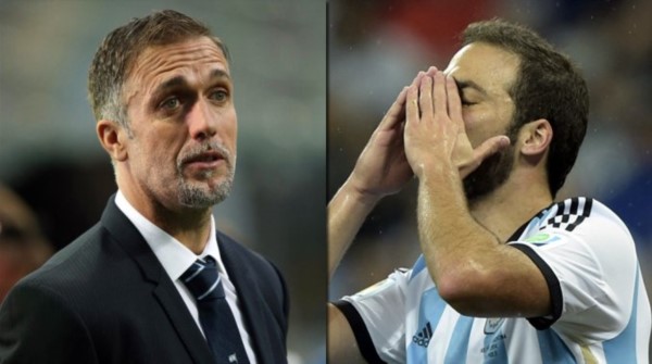Batistuta durísimo con Higuaín por los goles errados en las tres finales.