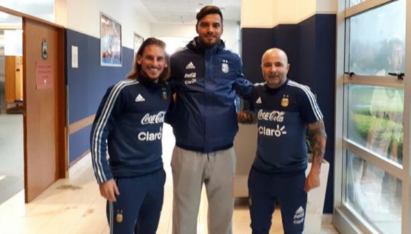 Beccacece, Romero y Sampaoli mantuvieron una reunión.