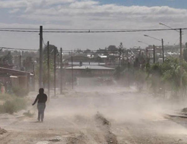 Hubo ráfagas que superaron los 109 km por hora.