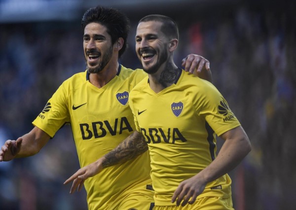 Boca jugó un gran primer tiempo, parejo en todas las líneas, y efectivo con Pérez y Benedetto.