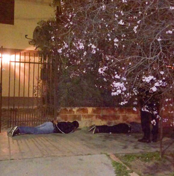 Momentos en que la prevención policial tomaba el control del hecho.