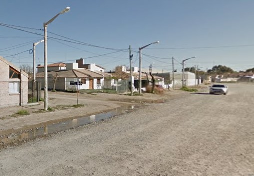 El hecho ocurrió en Barrio Sarmiento de Trelew (imagen google maps)