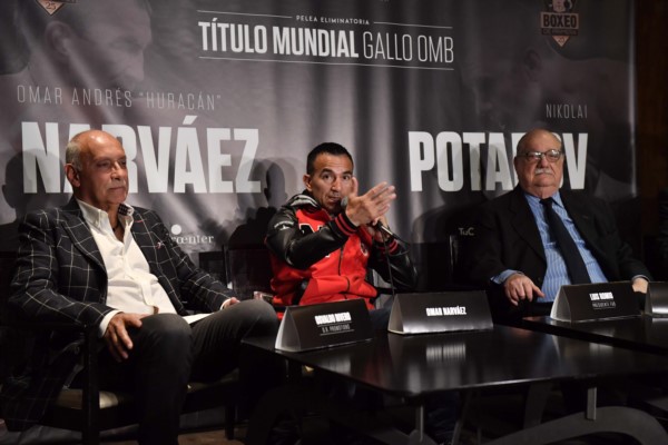 Narváez participó de una conferencia de prensa en Buenos Aires.