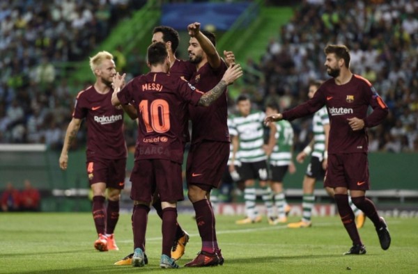 Con gol de Luis Suárez, el "Barsa" se impuso en Portugal.