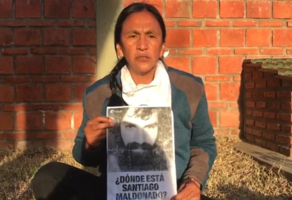 "Se cumplen 60 días de la desaparición de Santiago Maldonado a pesar de que el pueblo argentino pidió que aparezca con vida".