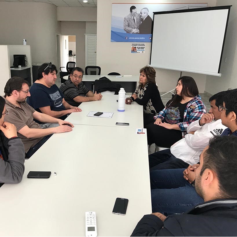Discusión. Una postal del encuentro de Primero Chubut.