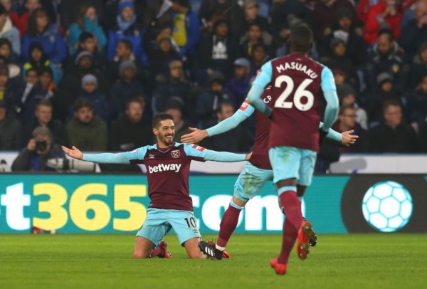 En la mira de Liverpool y de Sampaoli, Lanzini se lució con un doblete para West Ham.