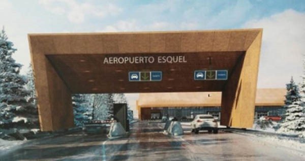 Maqueta. Así dicen que quedará el acceso a la aeroestación cordillerana tras la ejecución de las obras.