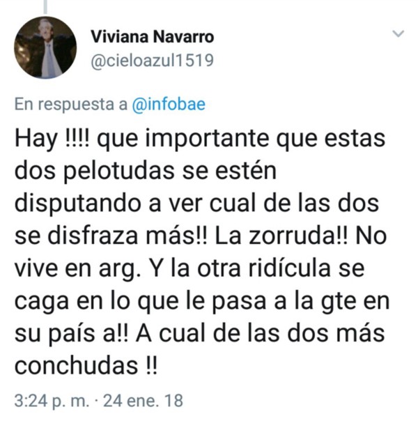 El Twitt de Navarro generó revuelo. Luego pidió disculpas.