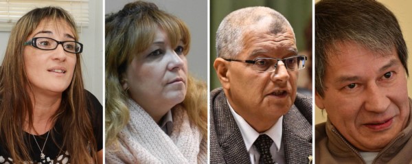 Ivana González. Magistrada. Stella Eizmendi. Lo dejó libre. José García. Uno de los jueces. Oscar Romero. El defensor.