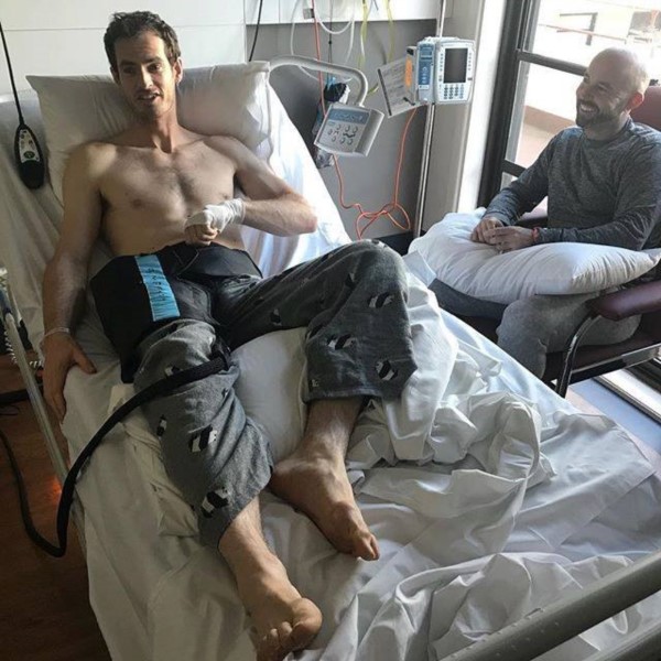 Andy Murray se sometió a una cirugía de cadera y espera volver en seis meses.
