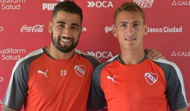 Emanuel Britez y Braian Romero, flamantes refuerzos de Independiente.
