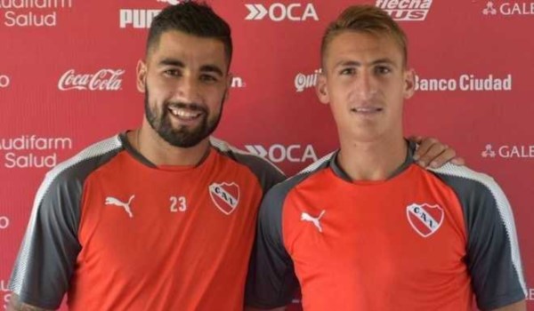 Emanuel Britez y Braian Romero, flamantes refuerzos de Independiente.
