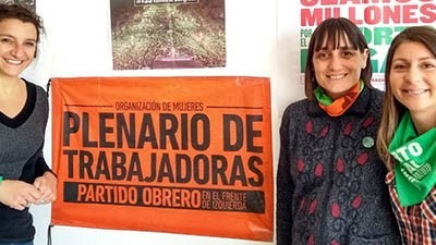 Del Pla junto a otras dirigentes del Frente de Izquierda ya están en Trelew para participar del encuentro.