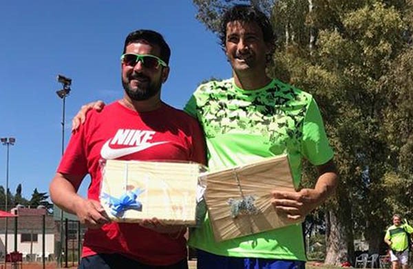 La dupla trelewense Rodrigo Lassaga y Fernando Nogueira fueron los campeones de la categoría +40.