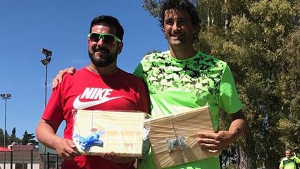 La dupla trelewense Rodrigo Lassaga y Fernando Nogueira fueron los campeones de la categoría +40.