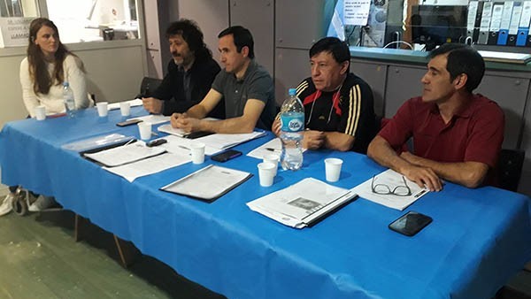 Pausa. La cúpula de la empresa de Rawson destacó la participación. 