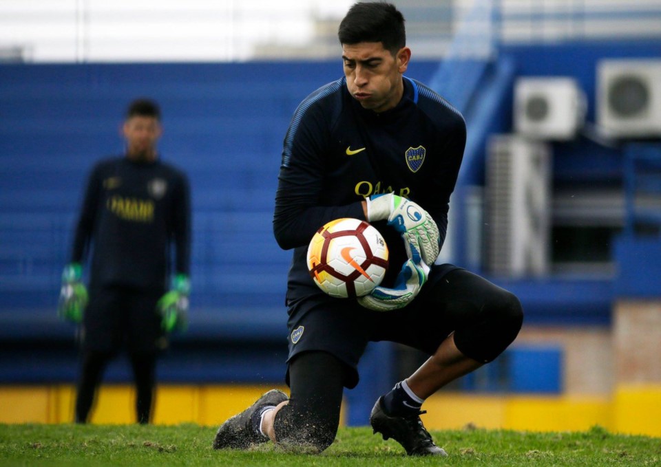 Andrada vuelve a defender el arco de Boca tras superar la lesión de rotura del maxilar inferior.