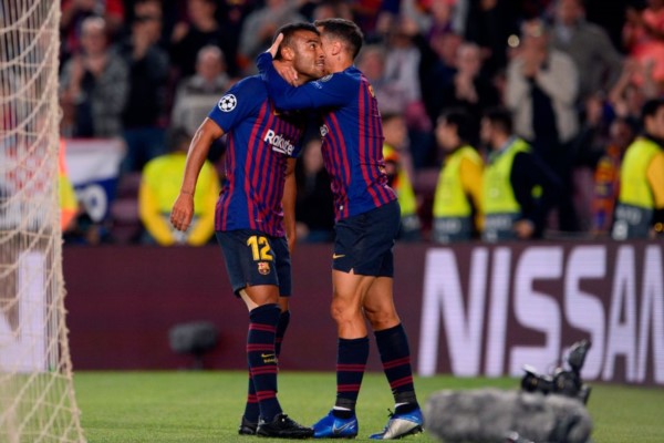 Rafinha convirtió el primer gol de su carrera en la Champions League.
