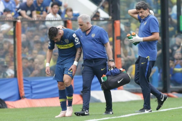 A pesar de su esfuerzo, Cristian Pavón no podrá jugar la superfinal en el Monumental.