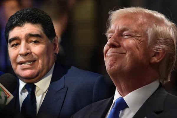 Maradona llamó "chirolita" a Trump en una entrevista con Telesur.