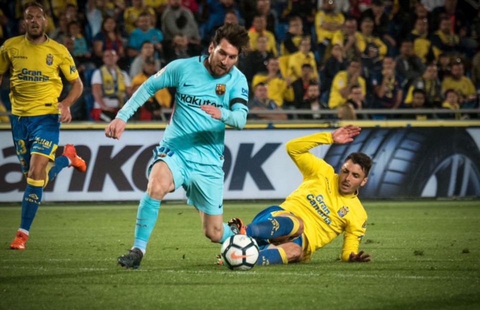Con su gol en Las Palmas, Messi ha marcado en 36 estadios de la Liga.