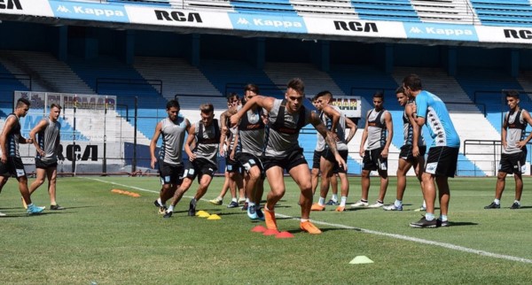 Lautaro Martínez no participó de la práctica de fútbol pero estará el domingo ante Patronato.