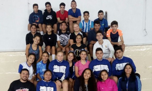 Los chicos categoría Cadetes de la Preselección de handball.