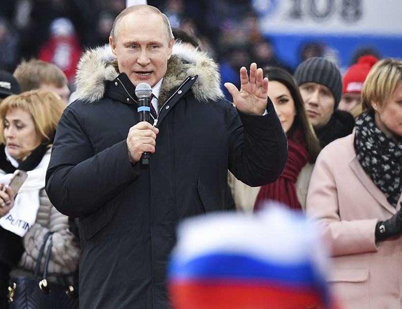 Vladimir Putin va por el cuarto mandato presidencial de su país.
