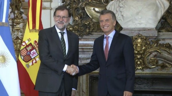 Rajoy y Macri reafirman plena sintonía política entre gobiernos.