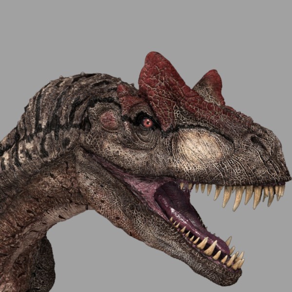 Reconstrucción de un allosaurio, un feroz carnívoro que vivió hace millones de años.