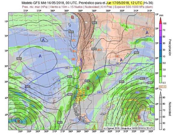 El pronóstico es para Cordillera, sur y frente costero.