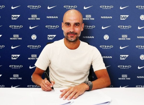 Pep Guardiola decidió renovar su contrato con el Manchester City y lo hizo hasta 2021.