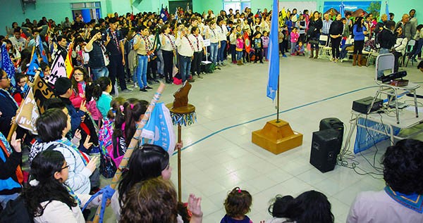 Los 7 grupos scout que componen el distrito 1, nuclean a scouts de Madryn, Rawson y Trelew.