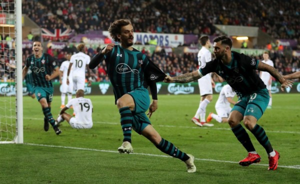 Gabbiadini marcó el tanto de la victoria de Southampton.