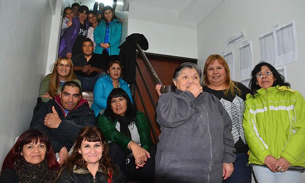 La toma sobre el edificio de la Supervisión de Escuelas en Trelew.