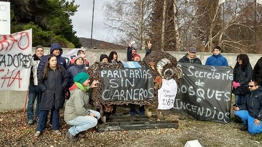 “Carneros”. Los trabajadores de Bosques también quieren respuestas de las autoridades provinciales.