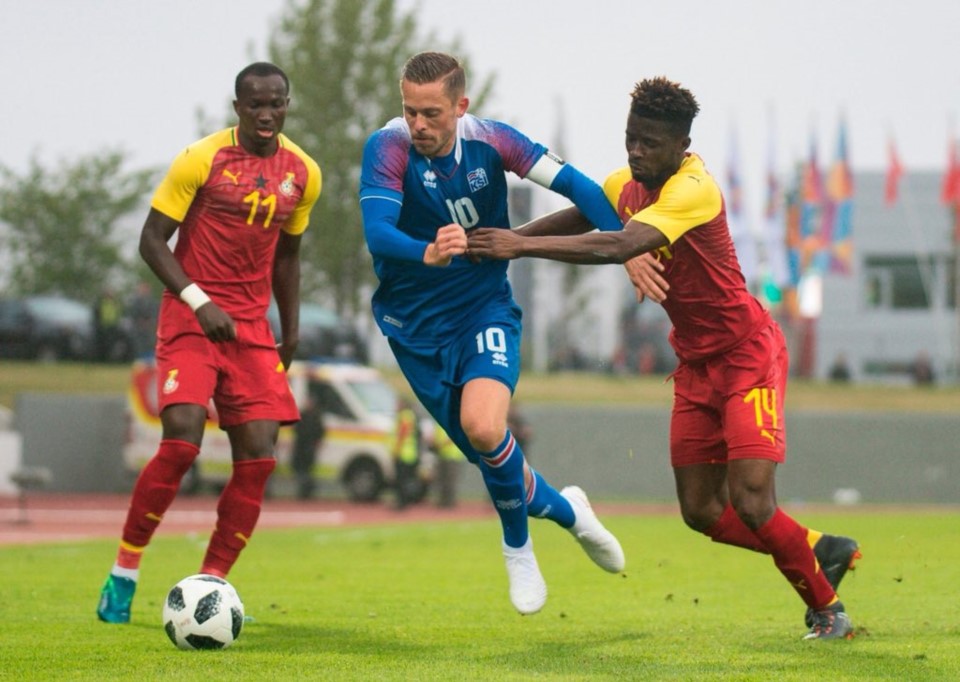 Islandia le ganaba a Ghana pero se quedó y se lo empataron.