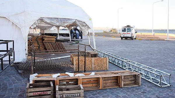 El nuevo playón recreativo fue acondicionado para evento.