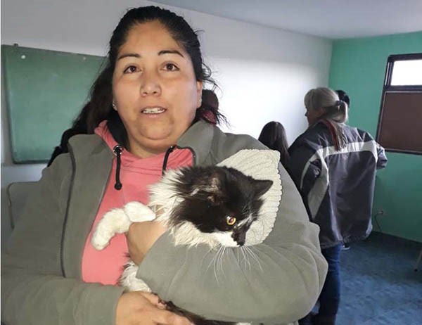 Los vecinos concurrieron en buen número con sus animalitos.