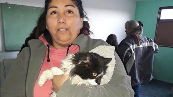 Los vecinos concurrieron en buen número con sus animalitos.