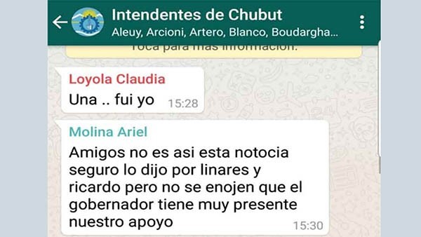 Hierven. Una captura que refleja molestia de ciertos jefes comunales.