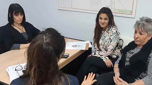 Las integrantes del comité se reunieron para delinear las acciones de visibilización y trabajo conjunto .