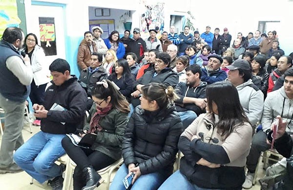 Discusión. Una postal de una de las jornadas en las cuales se discutieron las necesidades de la meseta.