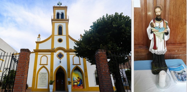 "La habíamos puesto en la entrada y en algún momento de la misa se la llevaron", dijo un compungido padre Quique.