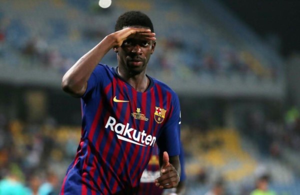 Dembélé hizo el gol de la victoria. Partido durísimo para los "culés".