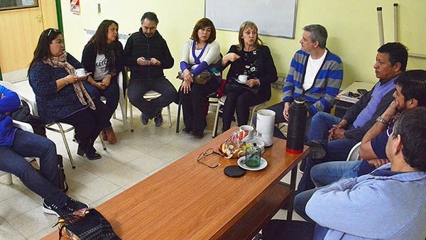 Puesta en común. Los directivos y una discusión muy sensible. 
