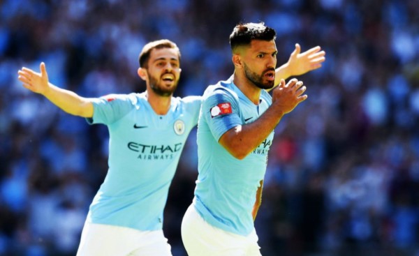 Sergio Agüero, el primer futbolista en registrar 200 goles con la camiseta del Manchester City.