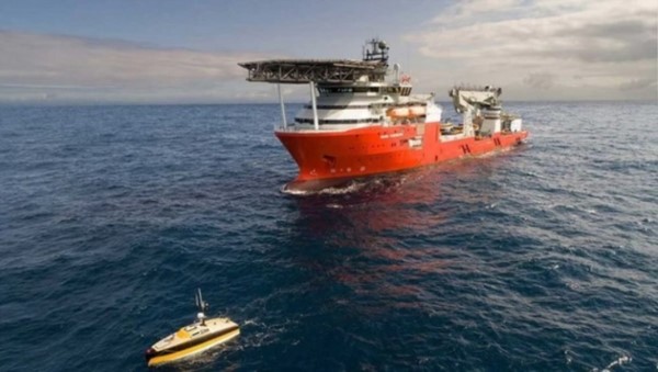 La empresa Ocean Infinity informó el hallazgo de un objeto de unos 55 metros de largo.