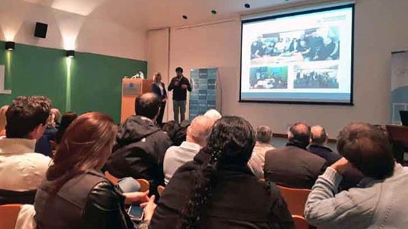 Pantalla. Una postal de la presentación de las flamantes iniciativas, que ahora buscarán financiamiento. 